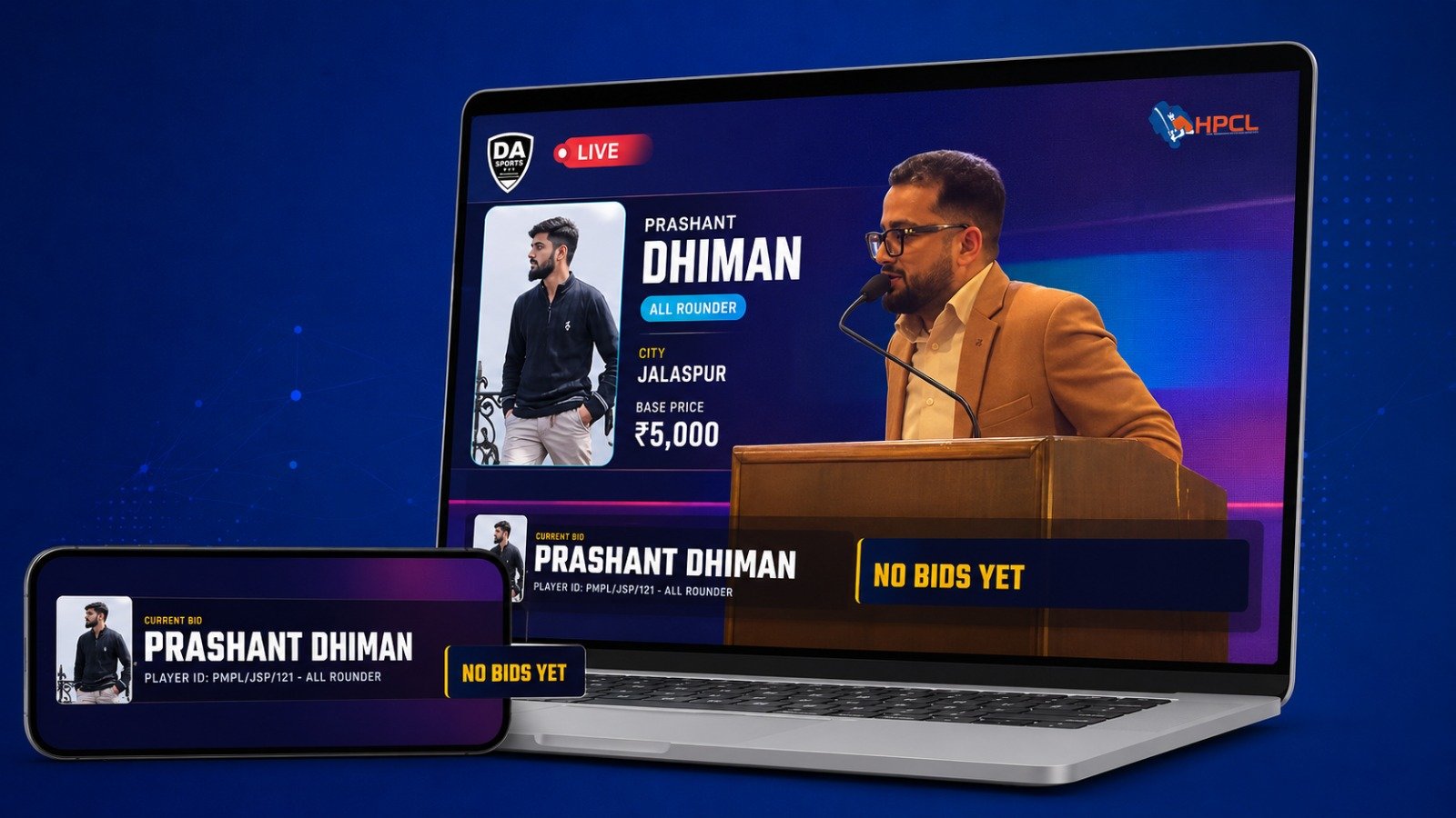 Auction on air seamlessly.